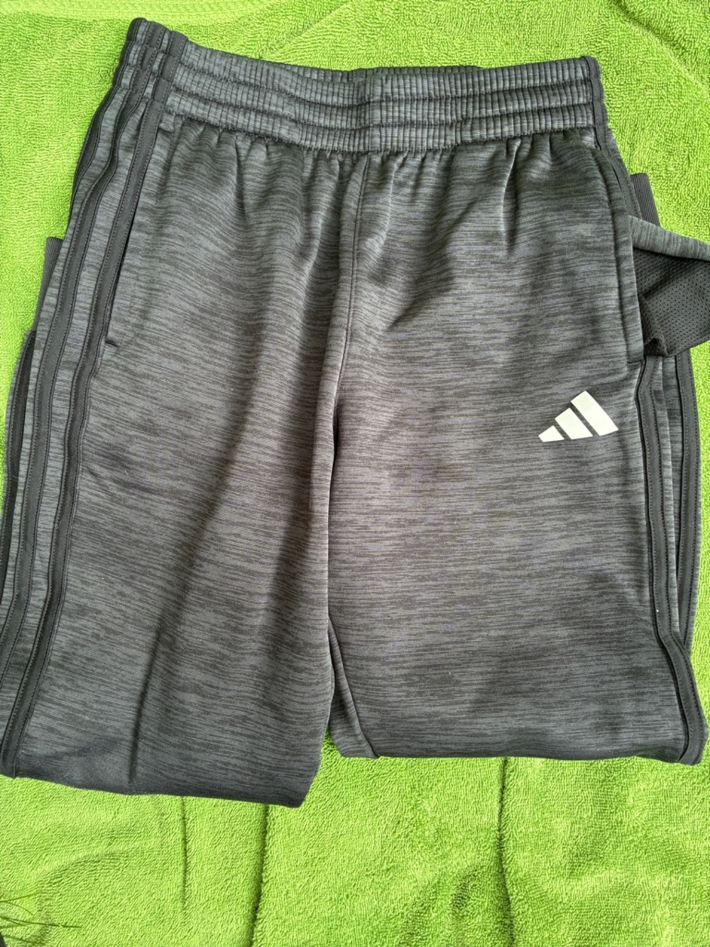 adidas Gray Kids Athletic Sweatpants with Logo